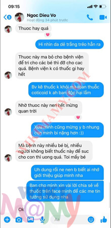 Chia sẻ phản hồi từ mẹ bỉm về thuốc